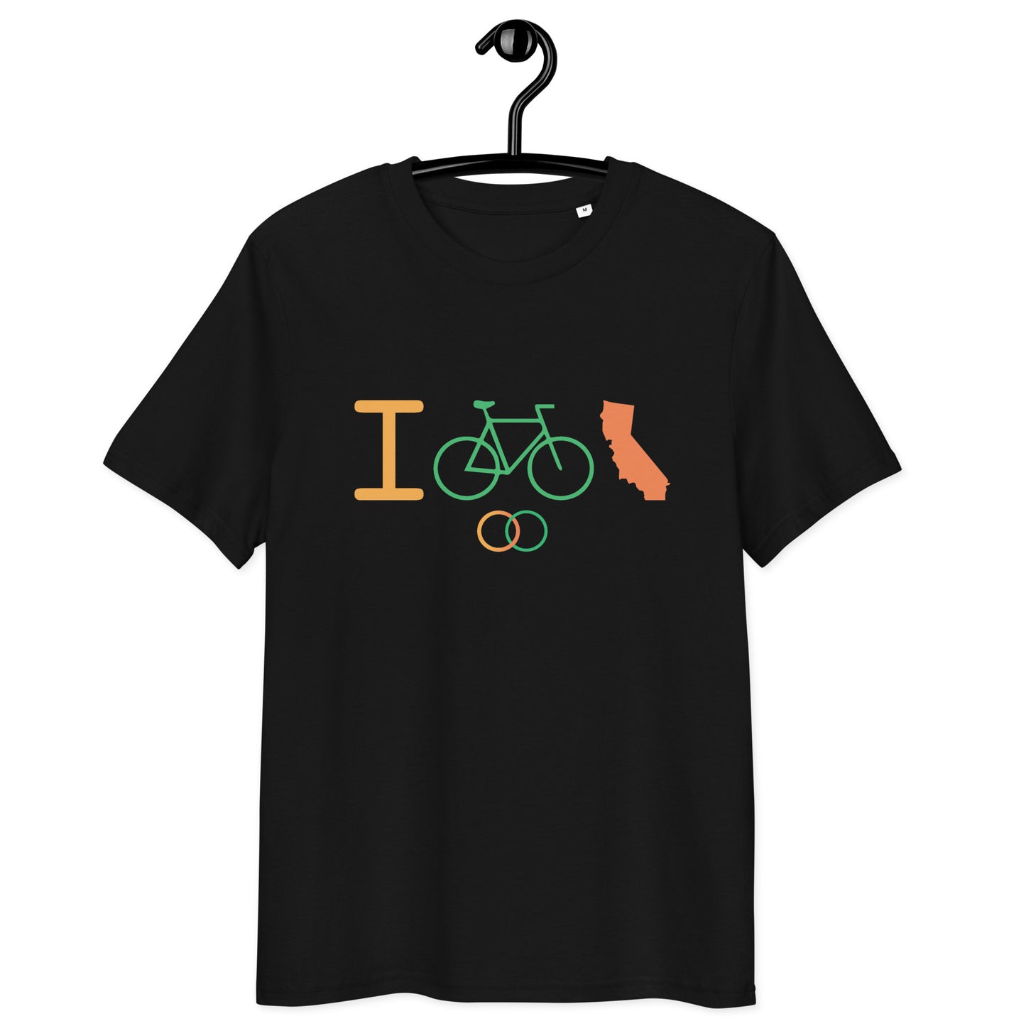 I Bike CA - Unisex organic cotton t-shirt