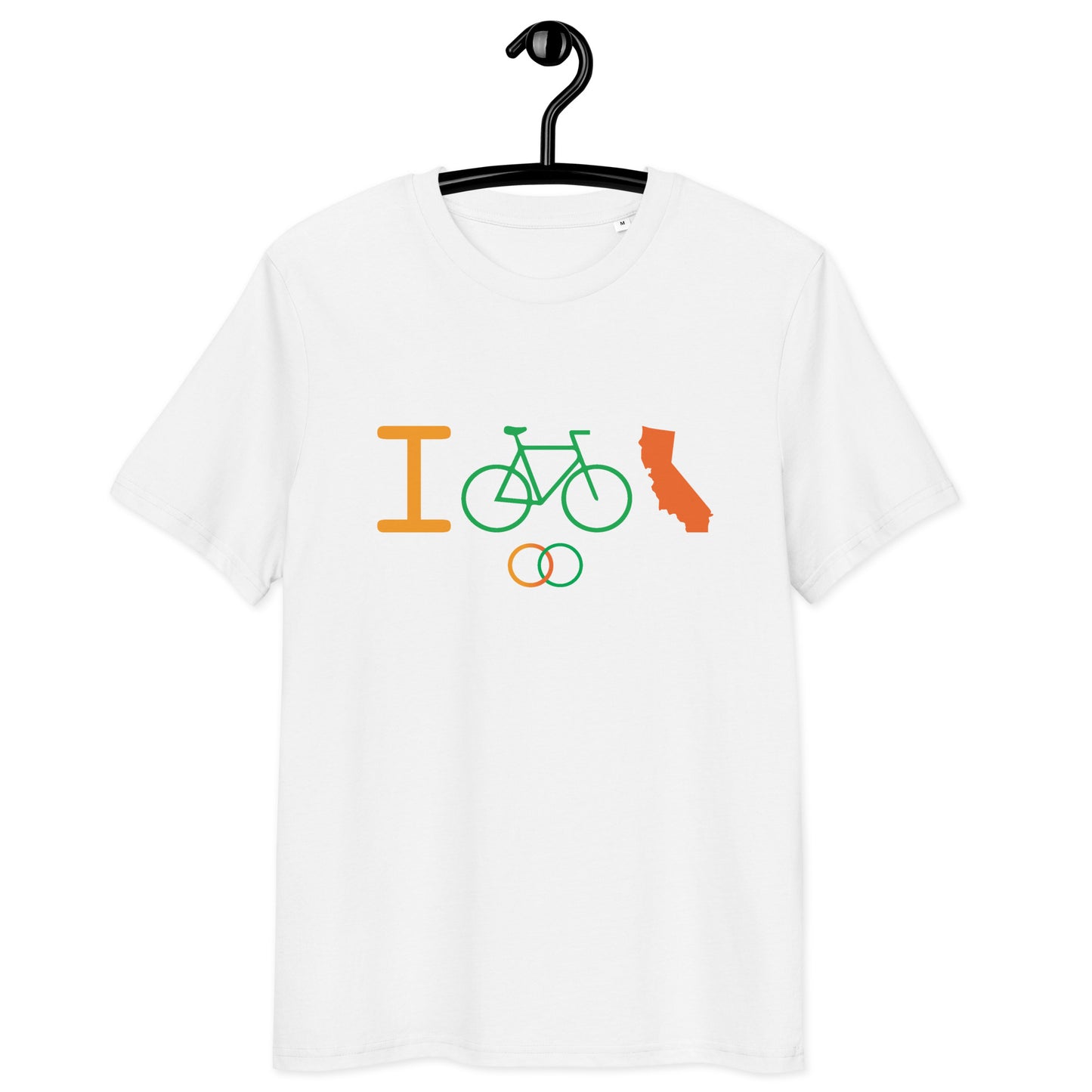 I Bike CA - Unisex organic cotton t-shirt