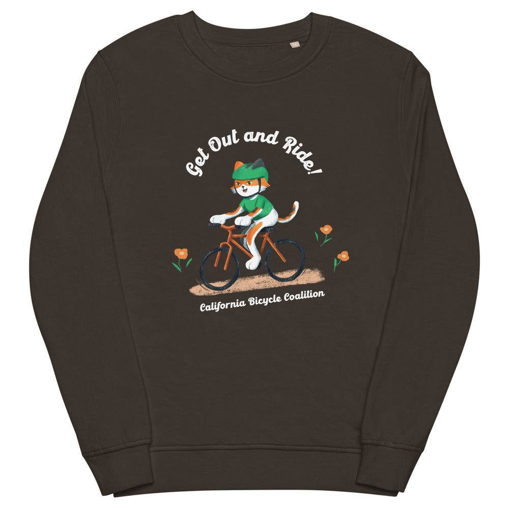 Cal The Cat Unisex Organic Sweatshirt