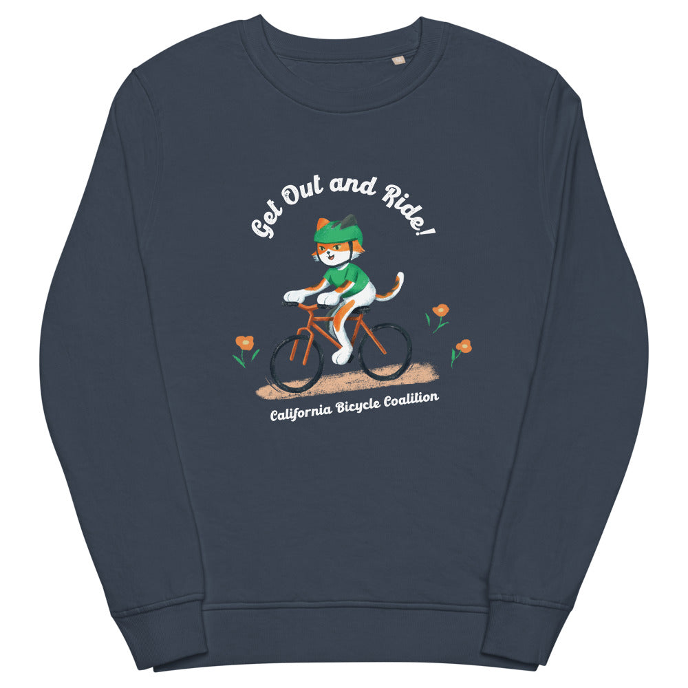 Cal The Cat Unisex Organic Sweatshirt