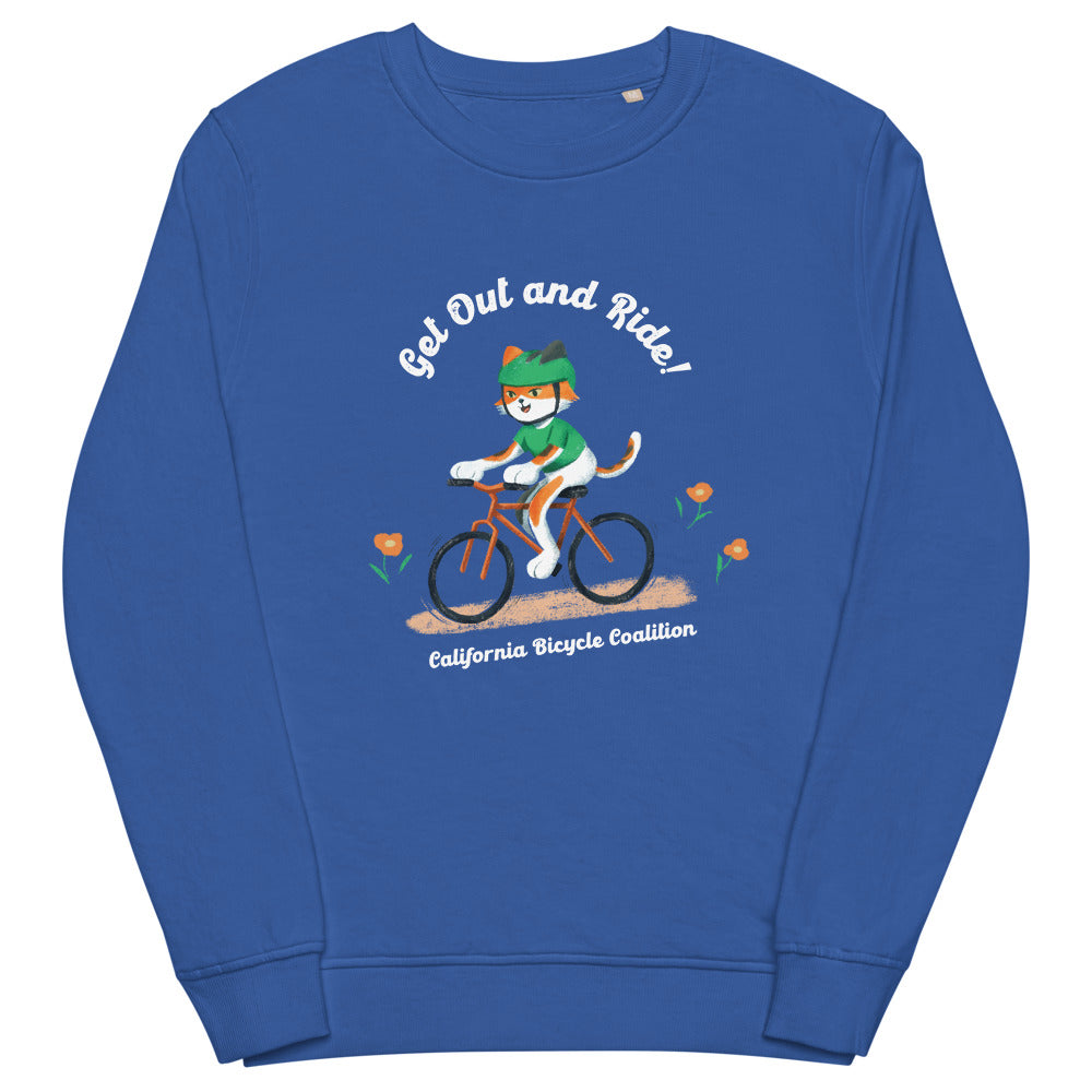 Cal The Cat Unisex Organic Sweatshirt