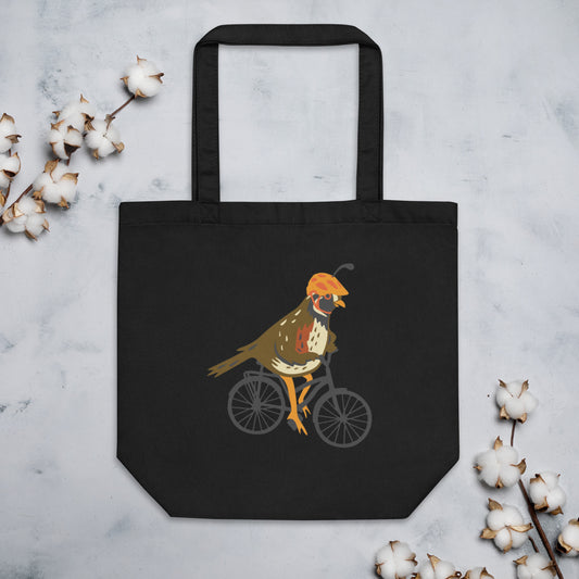 Quail Bike Eco Tote Bag