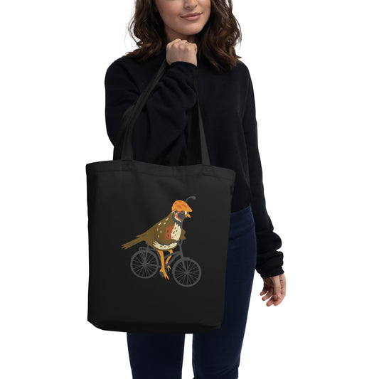 Quail Bike Eco Tote Bag