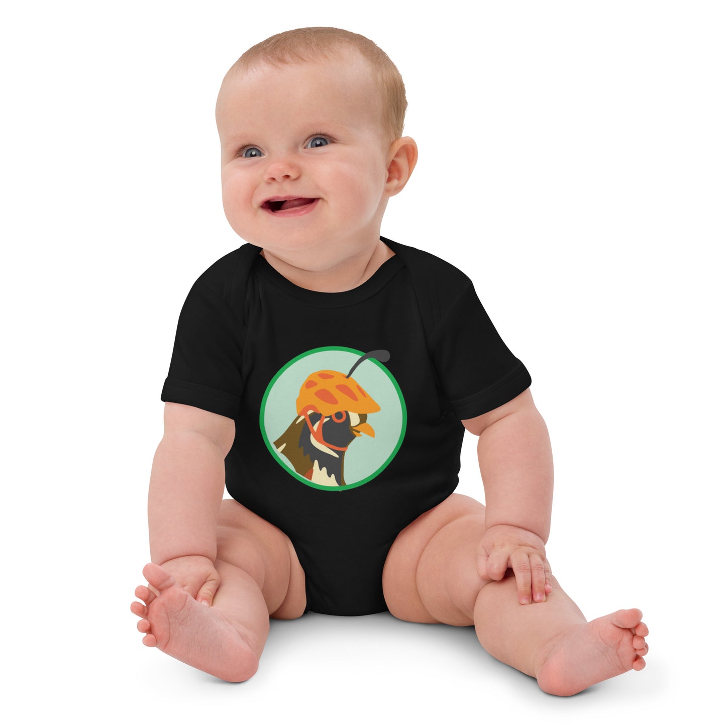 Quail Organic cotton baby bodysuit