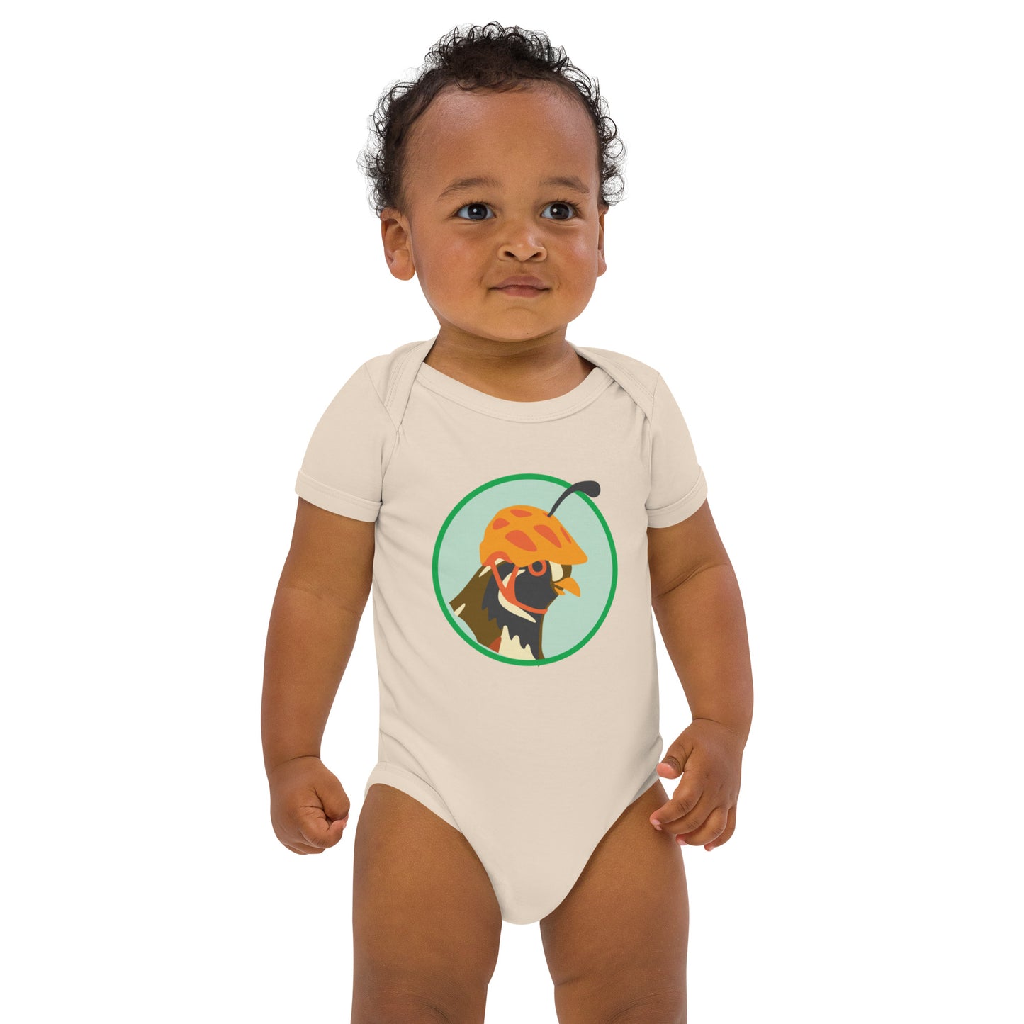 Quail Organic cotton baby bodysuit