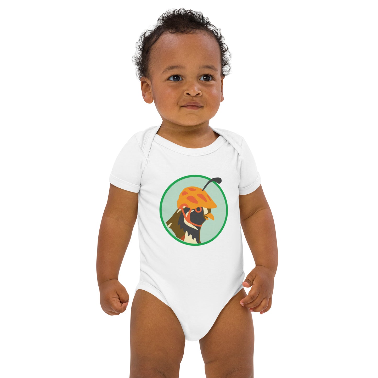 Quail Organic cotton baby bodysuit