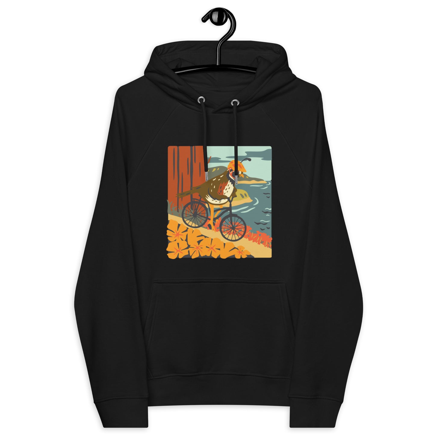 Quail Art - Unisex eco raglan hoodie