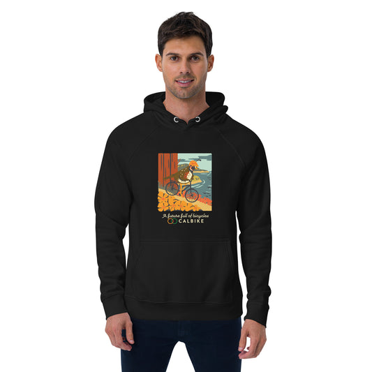 A Future Full of Bicycles - Unisex eco raglan hoodie