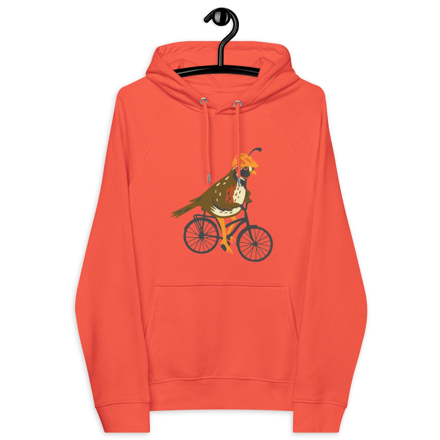 Quail Bike - Unisex eco raglan hoodie