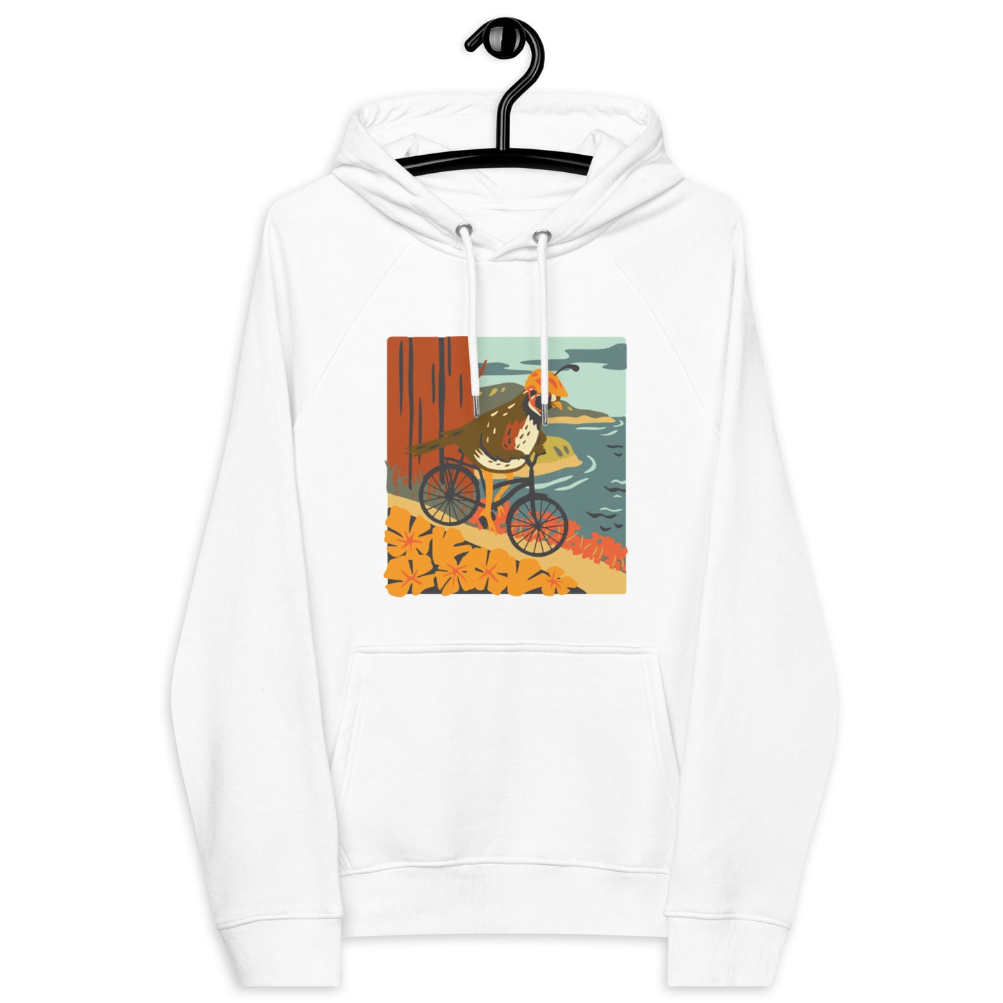 Quail Art - Unisex eco raglan hoodie