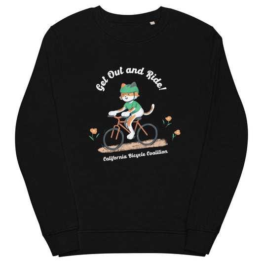 Cal The Cat Unisex Organic Sweatshirt