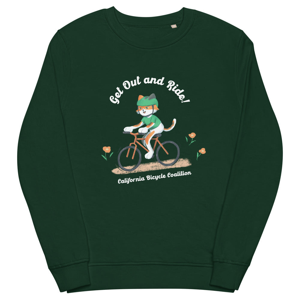 Cal The Cat Unisex Organic Sweatshirt
